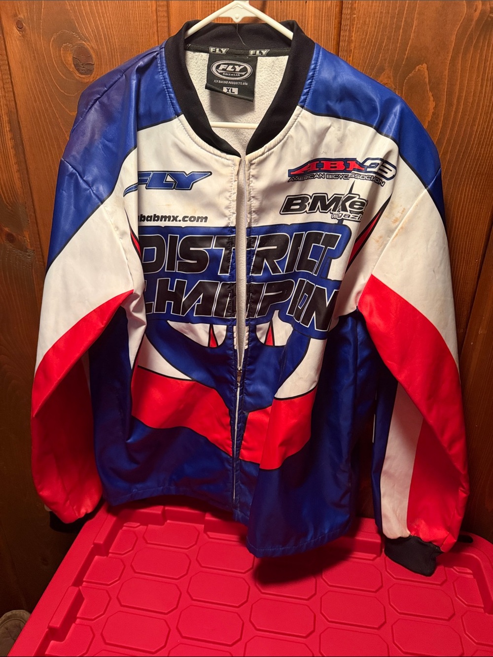 FLY Racing Men’s District Champion Performance Jacket - Blue/White/Red